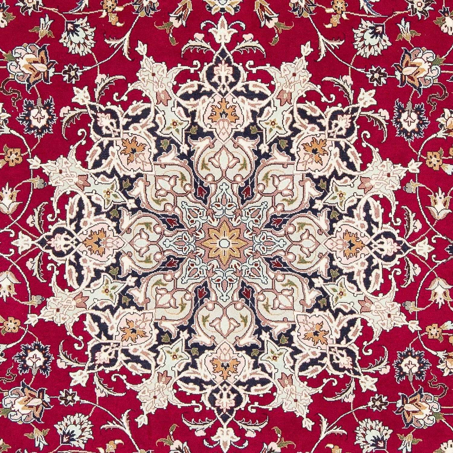 Tapis persan - Tabriz - Royal - 300 x 203 cm - rouge foncé