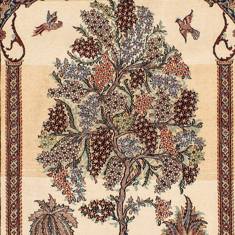 Tapis persan - Ghom - 210 x 135 cm - beige
