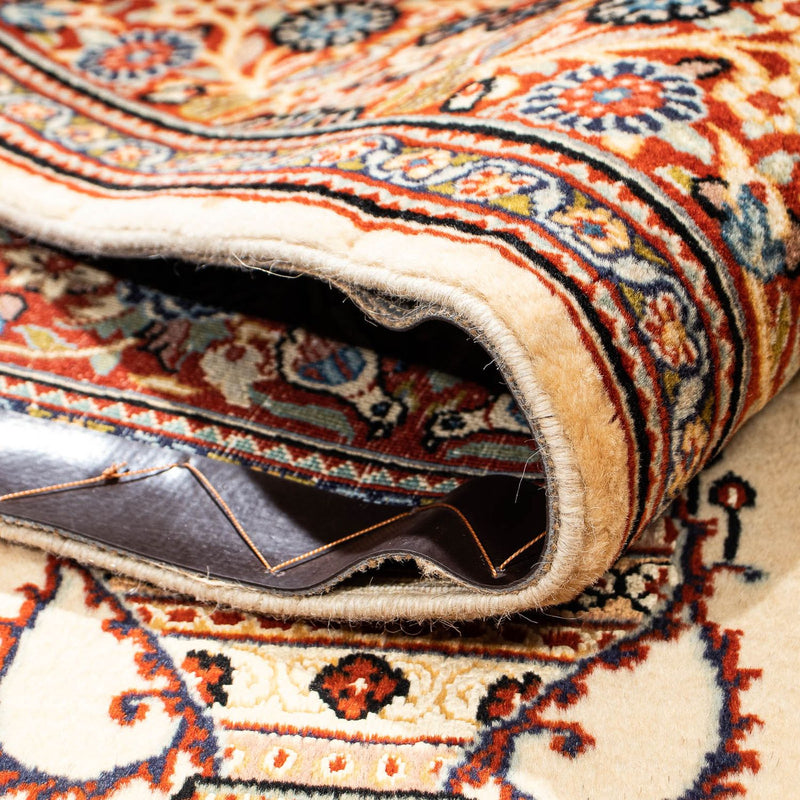 Tapis persan - Ghom - 210 x 135 cm - beige