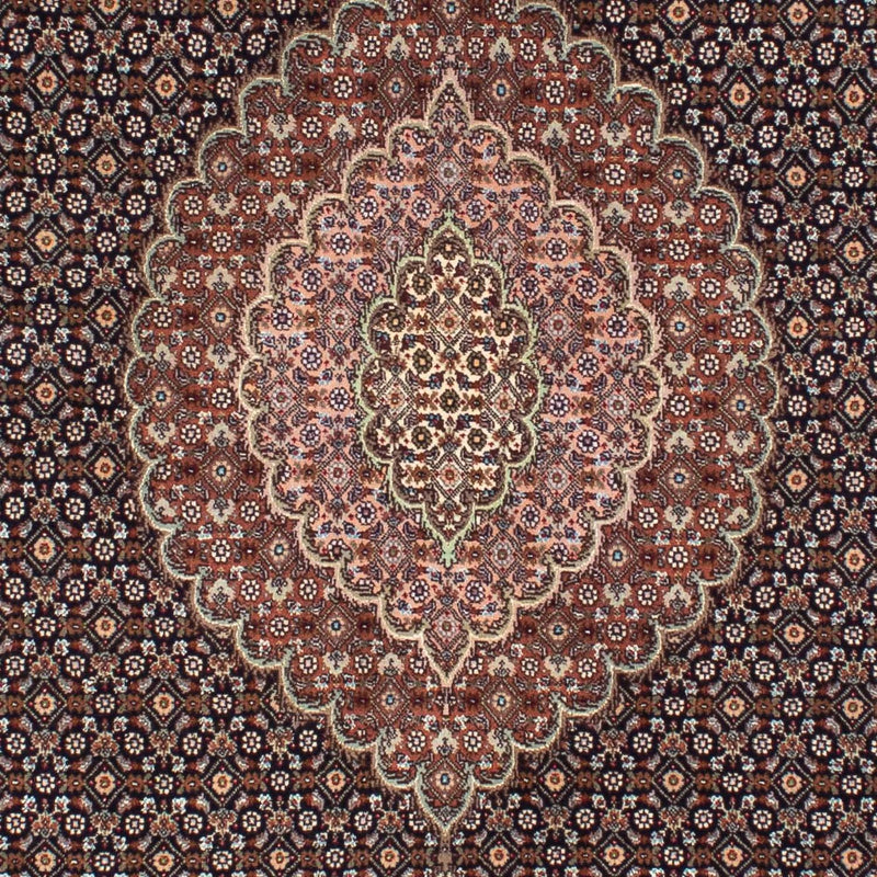 Tapis persan - Tabriz - 205 x 150 cm - marron clair