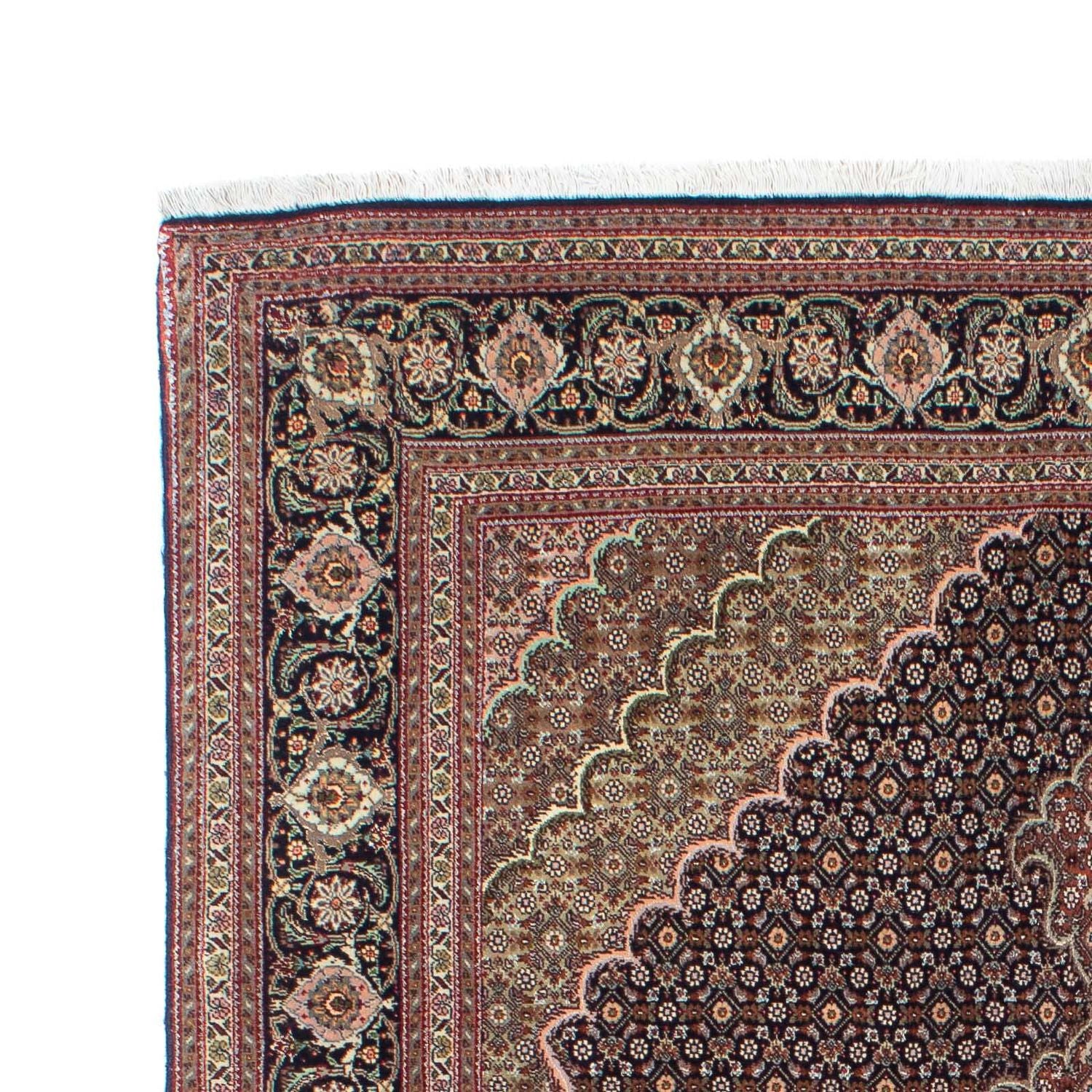 Tapis persan - Tabriz - 205 x 150 cm - marron clair
