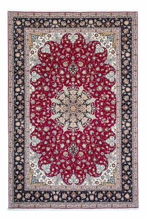 Tapis persan - Tabriz - Royal - 307 x 204 cm - rouge foncé