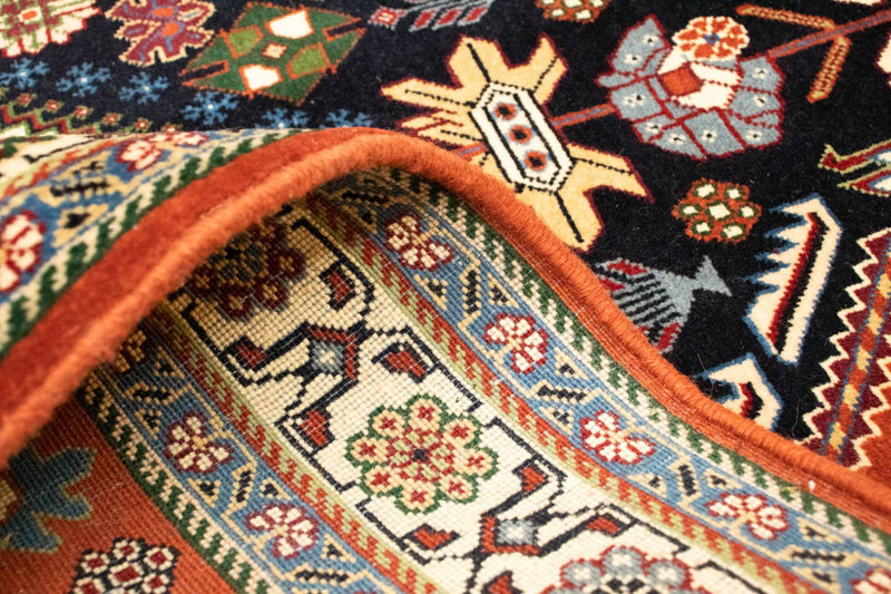 Tapis persan - Nomadic - 154 x 107 cm - bleu foncé