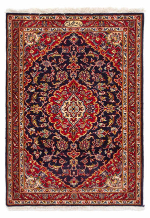 Tapis persan - Keshan - 113 x 78 cm - bleu foncé
