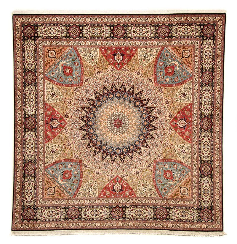 Tapis persan - Tabriz - Royal carré  - 254 x 250 cm - multicolore