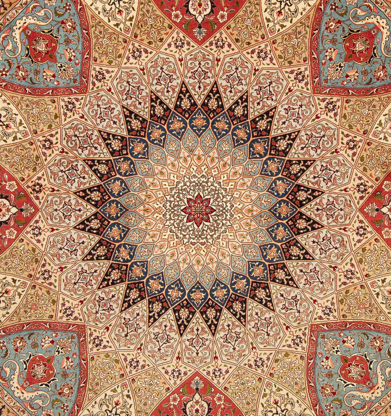 Tapis persan - Tabriz - Royal carré  - 254 x 250 cm - multicolore