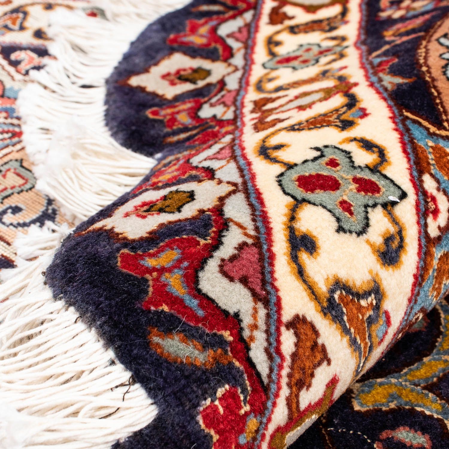 Tapis persan - Tabriz - Royal ronde  - 240 x 240 cm - bleu foncé