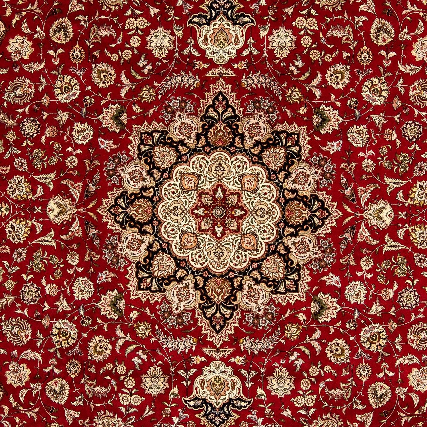 Tapis persan - Tabriz - Royal - 352 x 252 cm - rouge foncé