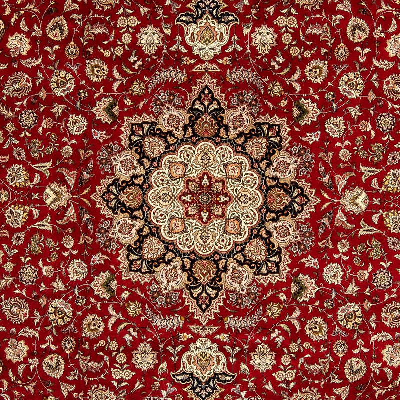 Tapis persan - Tabriz - Royal - 352 x 252 cm - rouge foncé