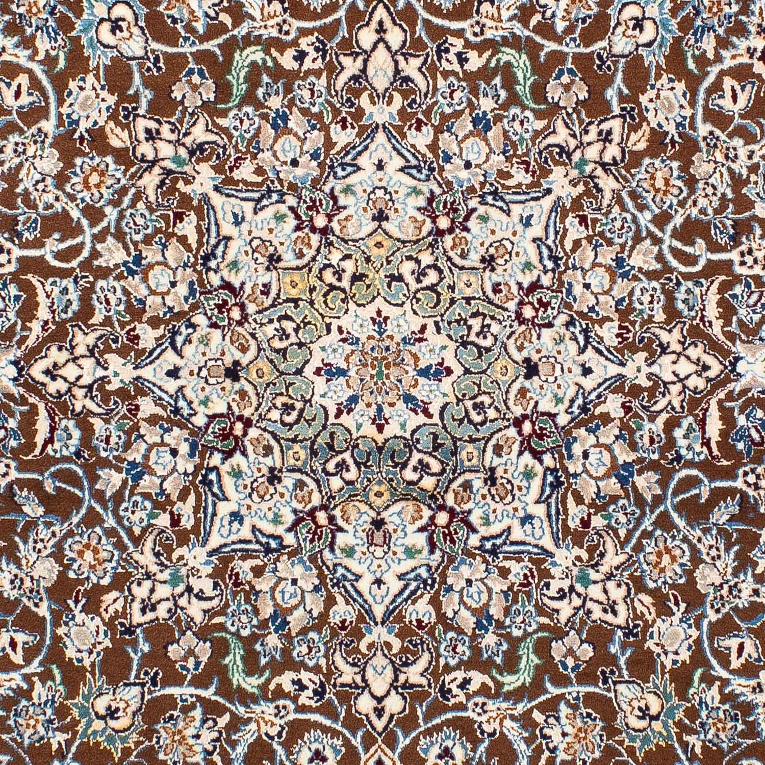 Tapis persan - Nain - Royal - 253 x 150 cm - bleu foncé