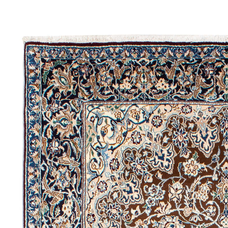 Tapis persan - Nain - Royal - 253 x 150 cm - bleu foncé
