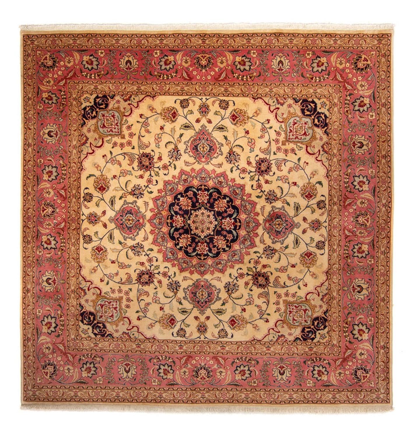Tapis persan - Tabriz carré  - 250 x 244 cm - beige