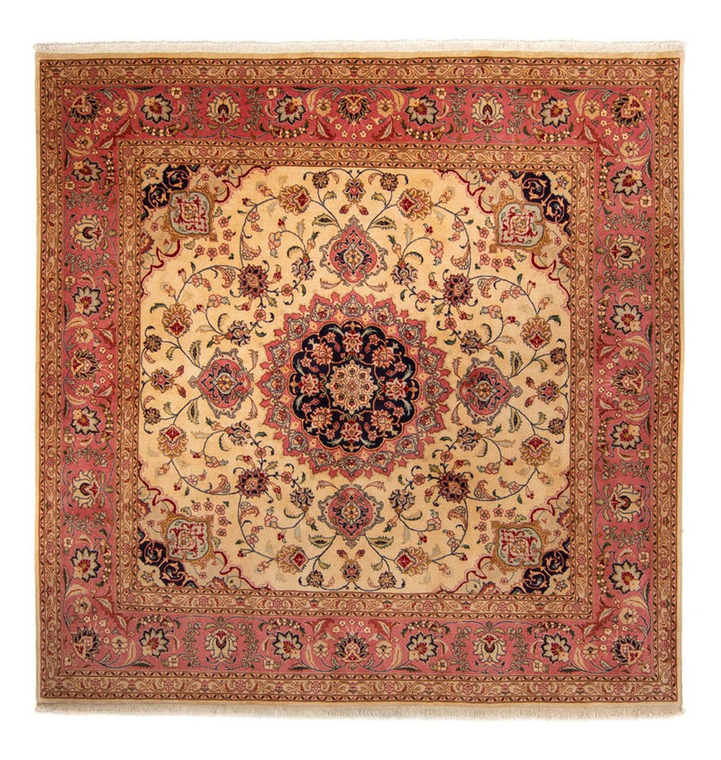Tapis persan - Tabriz carré  - 250 x 244 cm - beige