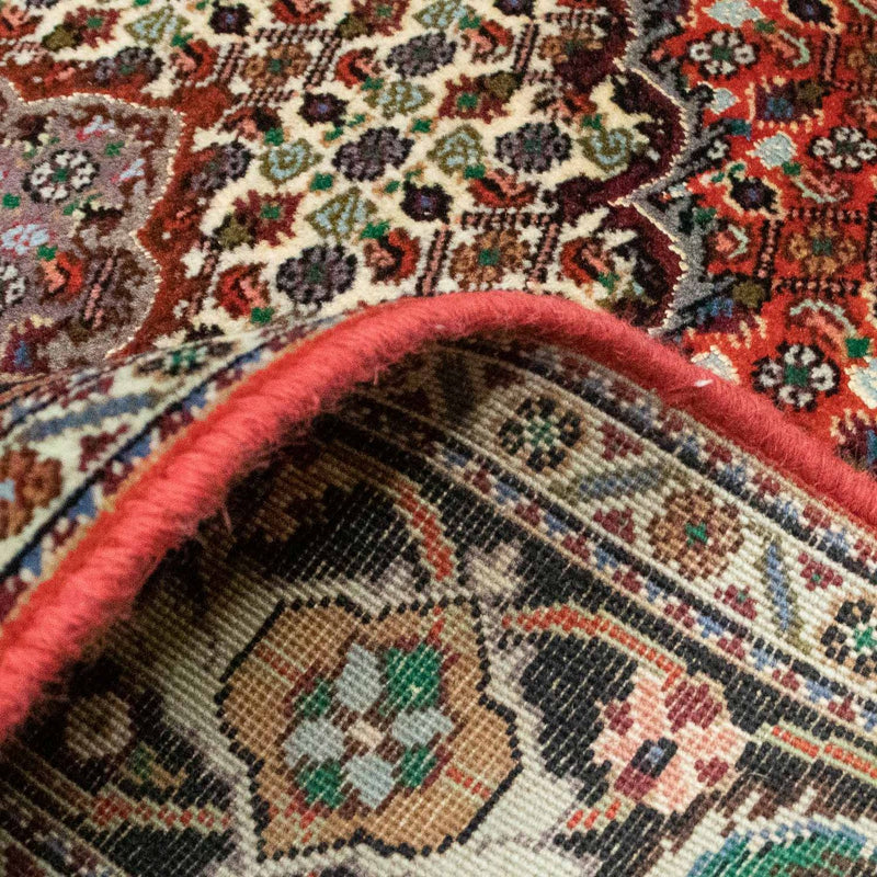 Tapis persan - Tabriz - 191 x 154 cm - rouge foncé