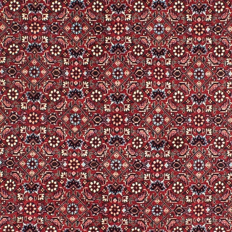Tapis persan - Bidjar ronde  - 155 x 155 cm - rouge foncé