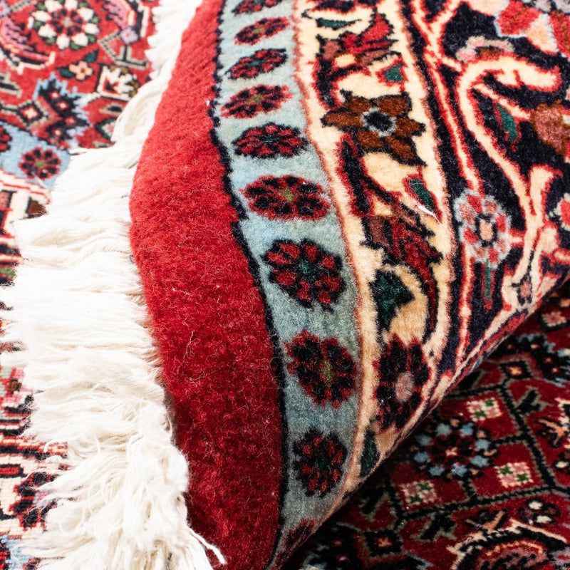 Tapis persan - Bidjar ronde  - 155 x 155 cm - rouge foncé