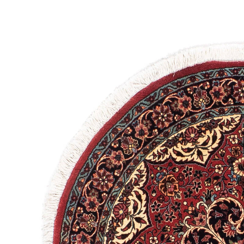 Tapis persan - Bidjar ronde  - 100 x 100 cm - rouge foncé