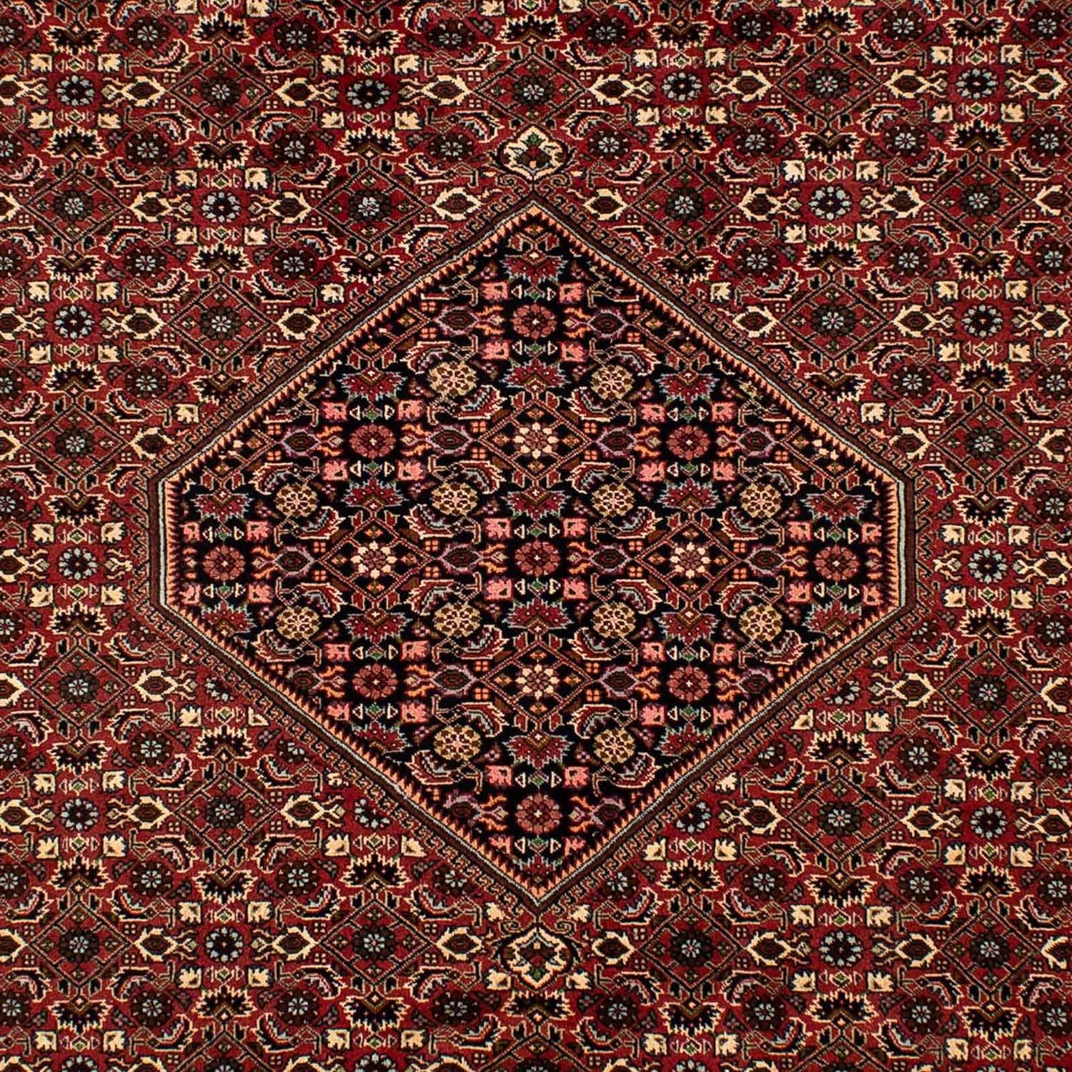 Tapis persan - Bidjar - 297 x 202 cm - rouge foncé
