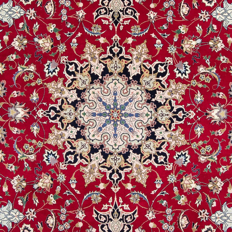 Tapis persan - Tabriz - Royal - 302 x 203 cm - rouge foncé