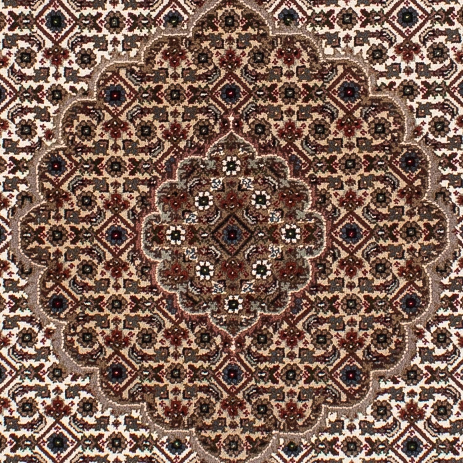 Tapis persan - Tabriz ronde  - 150 x 150 cm - multicolore