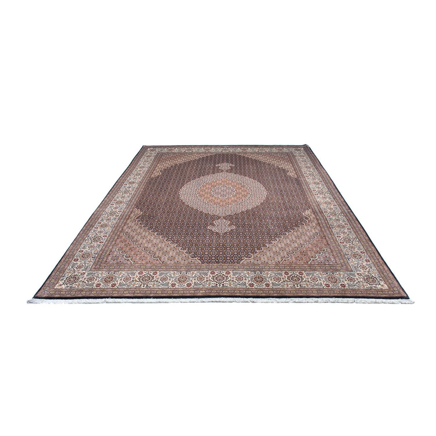 Tapis persan - Tabriz - 295 x 205 cm - bleu foncé