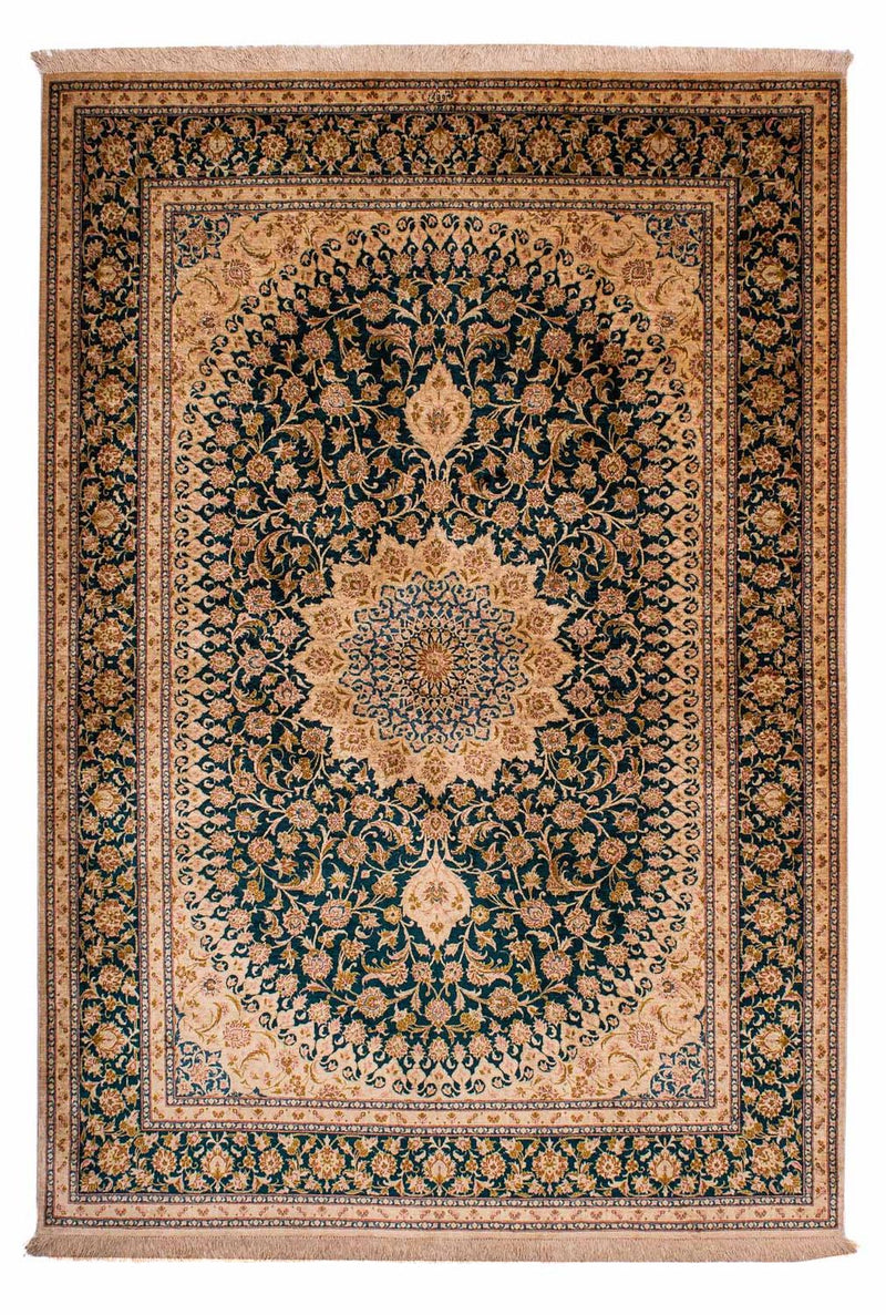 Tapis en soie - Soie chinoise - 183 x 122 cm - rouge foncé