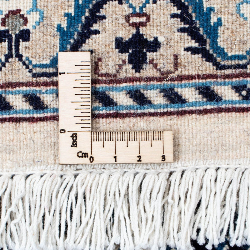 Tapis persan - Nain - 295 x 199 cm - bleu foncé
