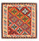 Kelim Teppich - Oriental 106 x 104 cm - rot