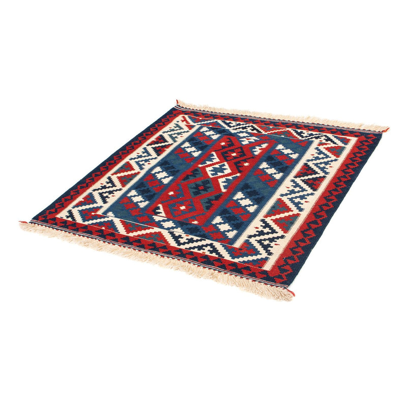 Kelim Teppich - Oriental 103 x 100 cm - dunkelblau