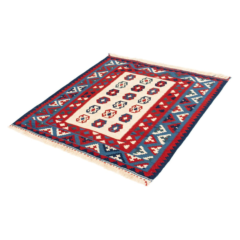 Tapis Kelim - Oriental carré  - 100 x 100 cm - beige