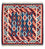 Tapis Kelim - Oriental carré  - 105 x 105 cm - bleu foncé