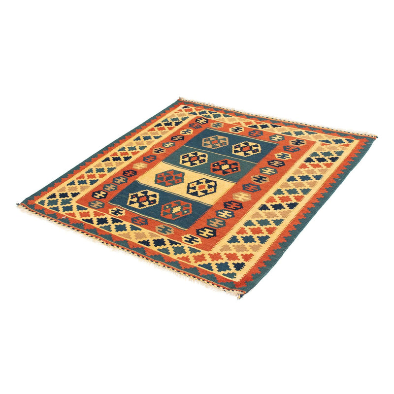 Kelim Teppich - Oriental 100 x 100 cm - mehrfarbig