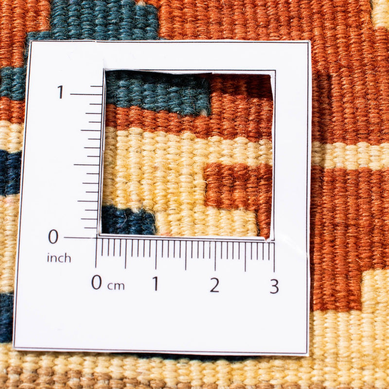 Tapis Kelim - Oriental carré  - 105 x 103 cm - orange