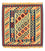 Tapis Kelim - Oriental carré  - 105 x 102 cm - multicolore