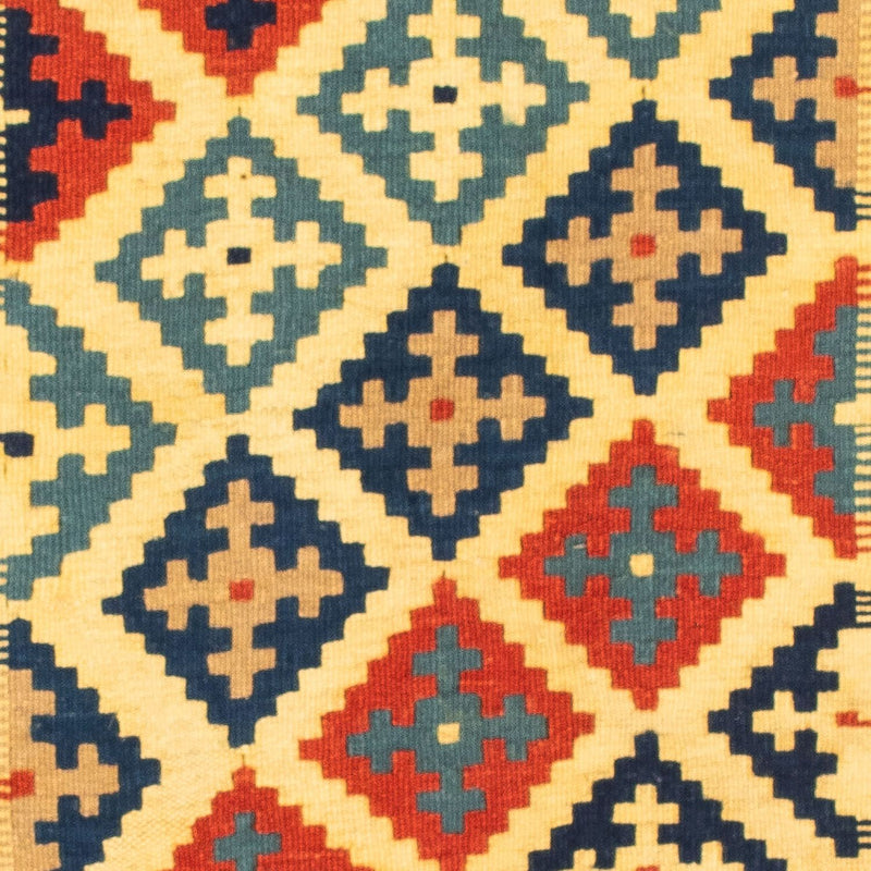 Tapis Kelim - Oriental carré  - 105 x 102 cm - multicolore