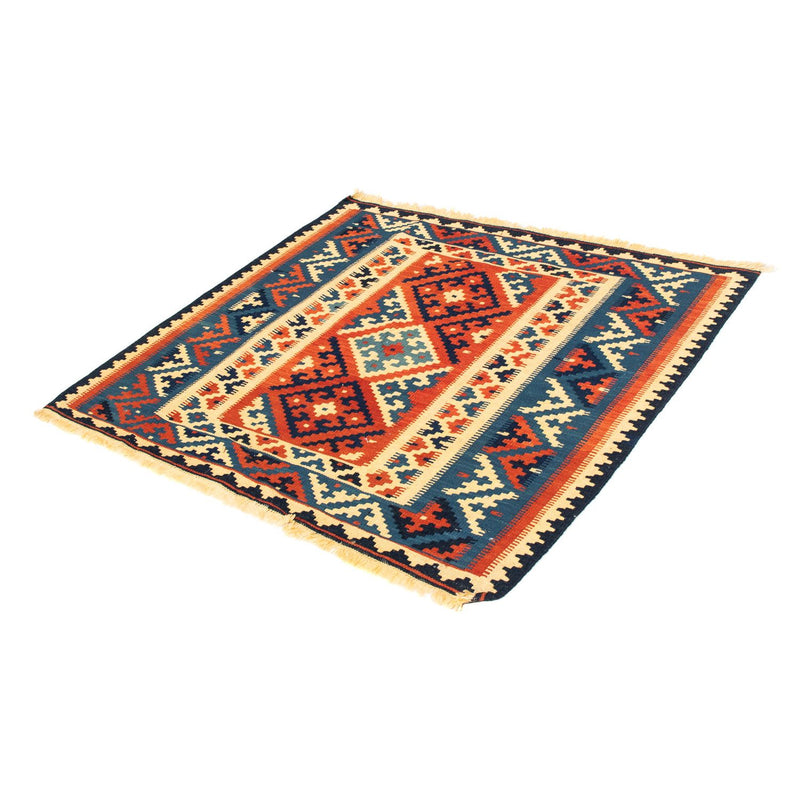 Tapis Kelim - Oriental carré  - 104 x 101 cm - multicolore