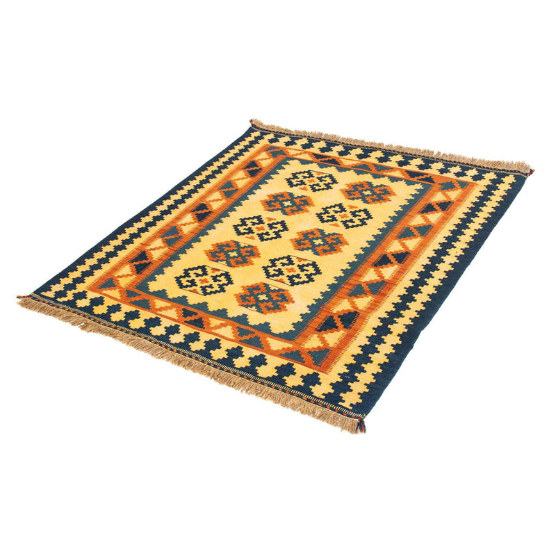 Tapis Kelim - Oriental carré  - 107 x 100 cm - beige clair