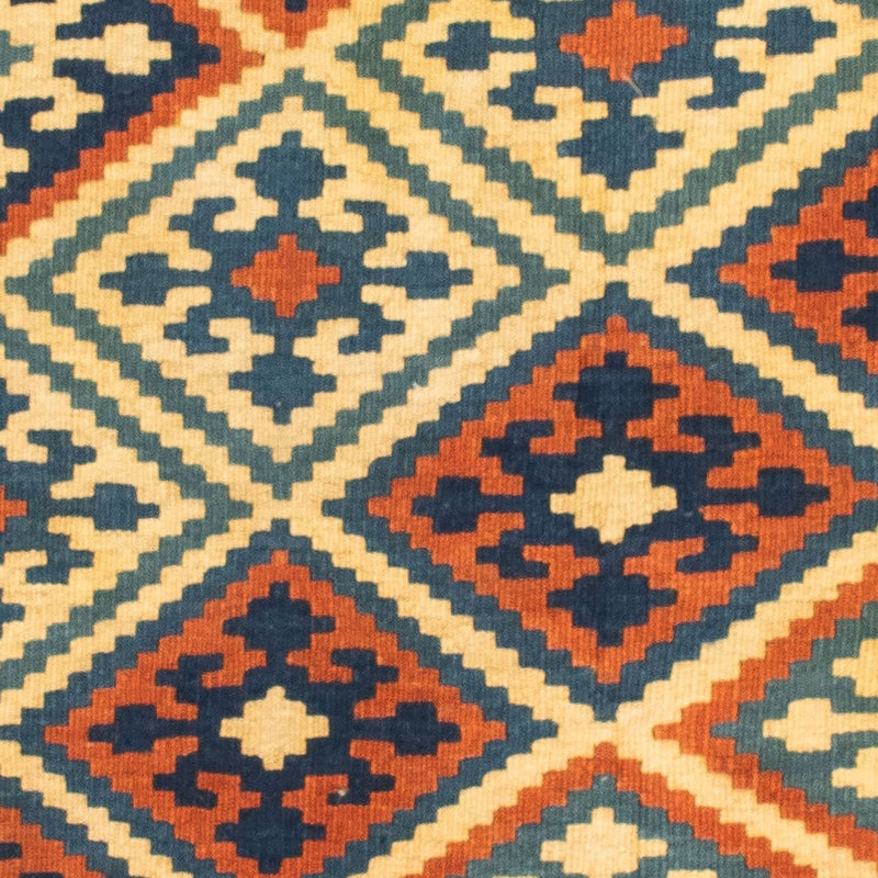 Tapis Kelim - Oriental carré  - 105 x 95 cm - multicolore
