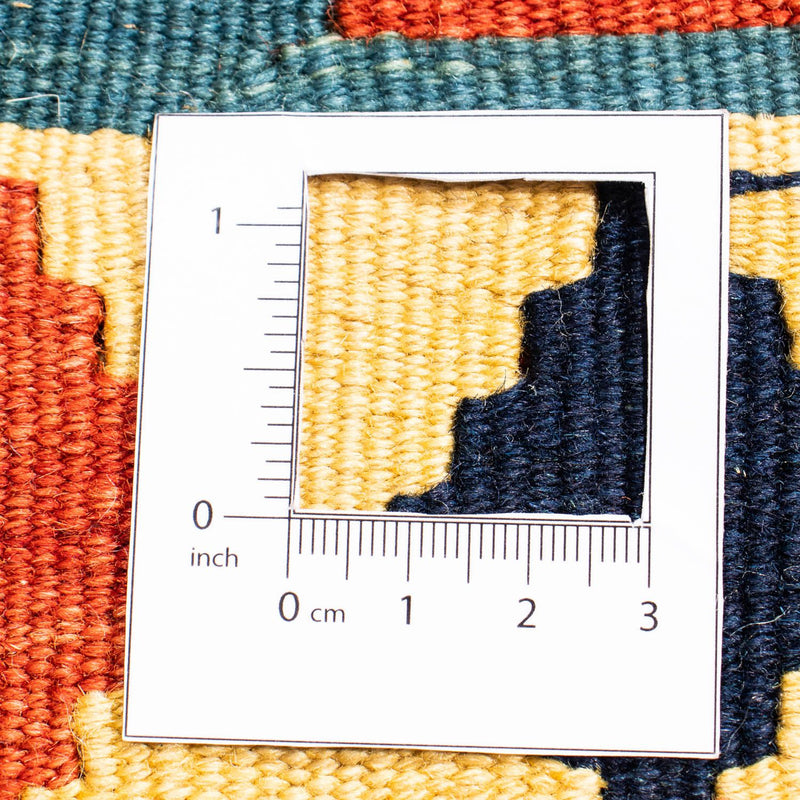Tapis Kelim - Oriental carré  - 100 x 100 cm - bleu