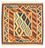 Tapis Kelim - Oriental carré  - 101 x 99 cm - beige