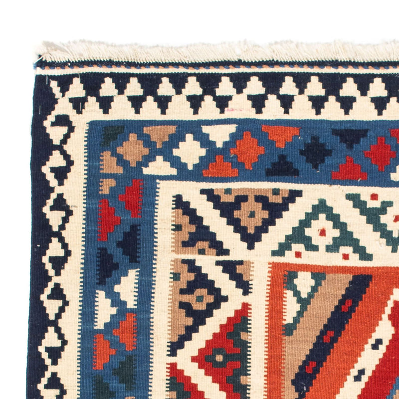 Tapis Kelim - Oriental carré  - 103 x 102 cm - bleu clair