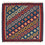 Tapis Kelim - Oriental carré  - 108 x 100 cm - bleu foncé