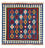 Tapis Kelim - Oriental carré  - 103 x 100 cm - bleu foncé