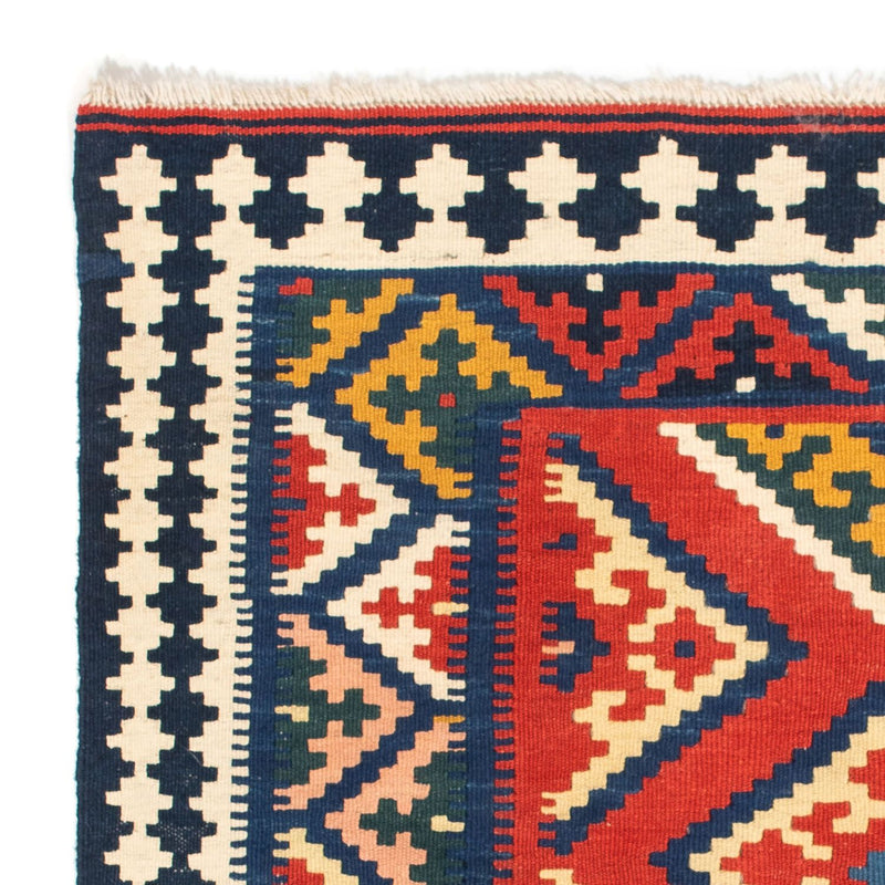 Tapis Kelim - Oriental carré  - 107 x 103 cm - rouge