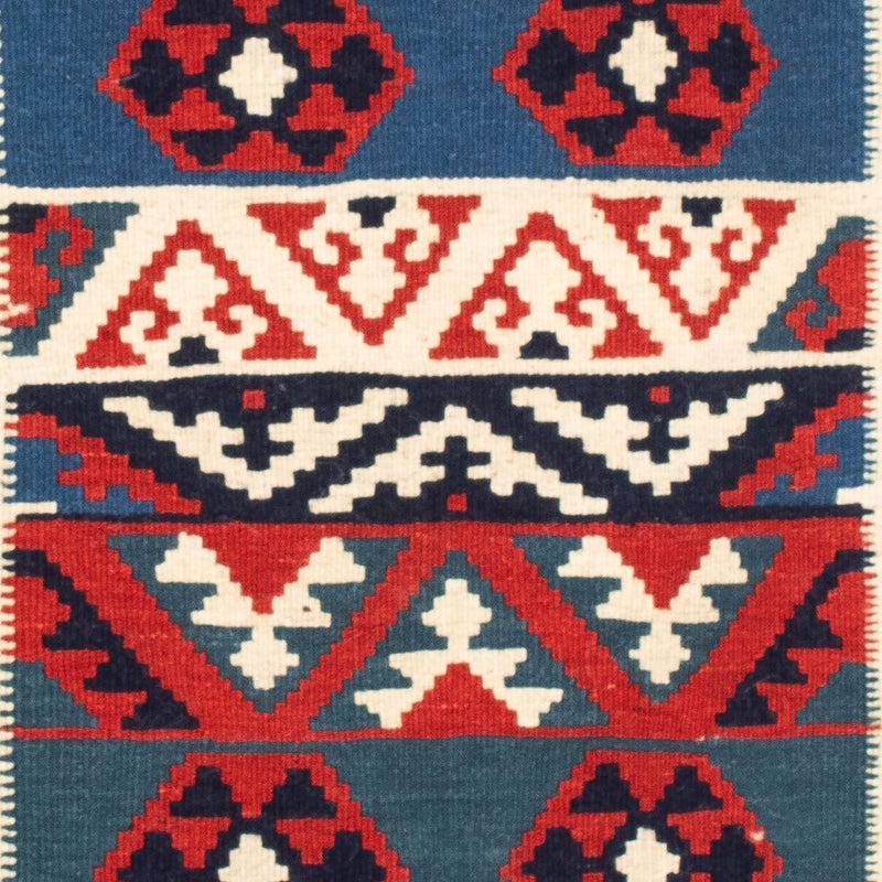 Tapis Kelim - Oriental carré  - 103 x 100 cm - multicolore