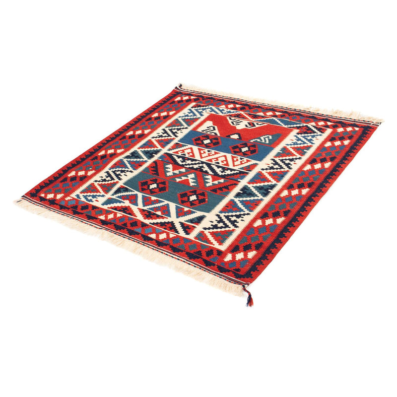 Tapis Kelim - Oriental carré  - 103 x 100 cm - multicolore