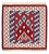 Tapis Kelim - Oriental carré  - 106 x 103 cm - rouge foncé