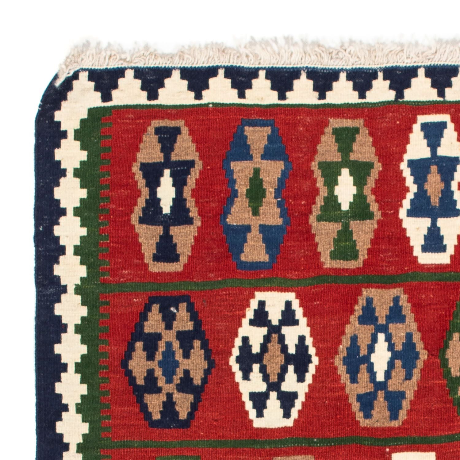 Kelim Teppich - Oriental 100 x 98 cm - dunkelrot