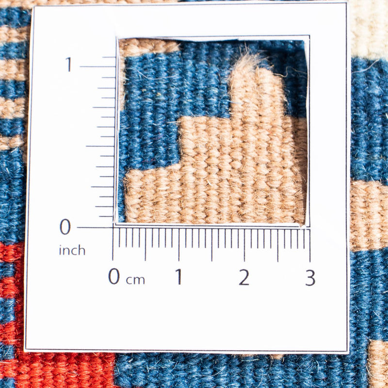 Tapis Kelim - Oriental carré  - 108 x 103 cm - bleu
