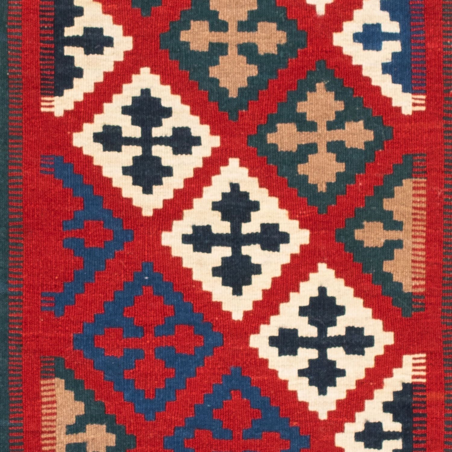 Tapis Kelim - Oriental carré  - 104 x 98 cm - bleu